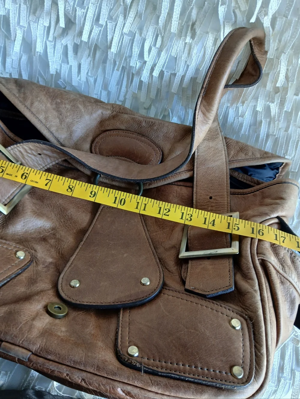 Miabossi Leather Diaper Bag